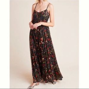 Payal Jain Massima Pleated floral Maxi Dress L